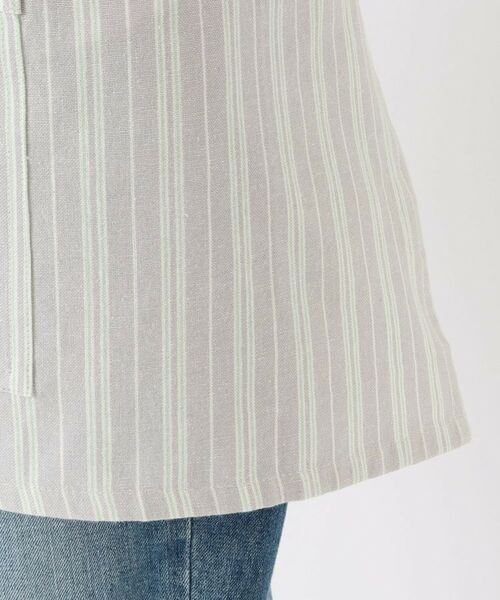 212 KITCHEN STORE / トゥーワントゥーキッチン ストア インテリア・生活雑貨・ホビー・ステーショナリー | ダブルストライプ カフェエプロン GY ＜212Kオリジナル＞ | 詳細6