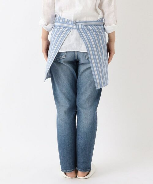 212 KITCHEN STORE / トゥーワントゥーキッチン ストア インテリア・生活雑貨・ホビー・ステーショナリー | ダブルストライプ カフェエプロン BL ＜212Kオリジナル＞ | 詳細3