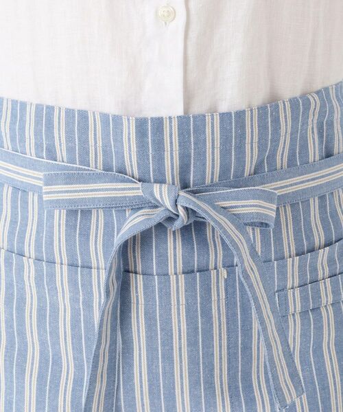 212 KITCHEN STORE / トゥーワントゥーキッチン ストア インテリア・生活雑貨・ホビー・ステーショナリー | ダブルストライプ カフェエプロン BL ＜212Kオリジナル＞ | 詳細4