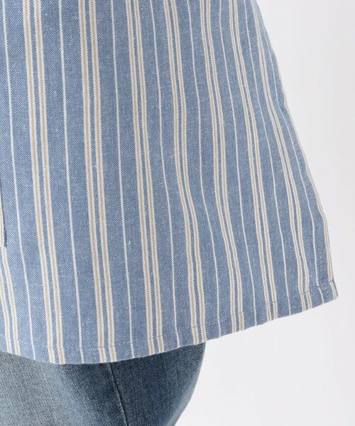 212 KITCHEN STORE / トゥーワントゥーキッチン ストア インテリア・生活雑貨・ホビー・ステーショナリー | ダブルストライプ カフェエプロン BL ＜212Kオリジナル＞ | 詳細6