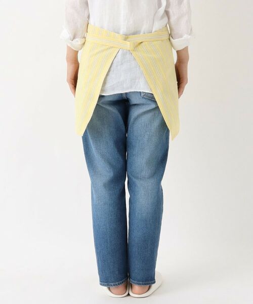 212 KITCHEN STORE / トゥーワントゥーキッチン ストア インテリア・生活雑貨・ホビー・ステーショナリー | ダブルストライプ カフェエプロン YE ＜212Kオリジナル＞ | 詳細3