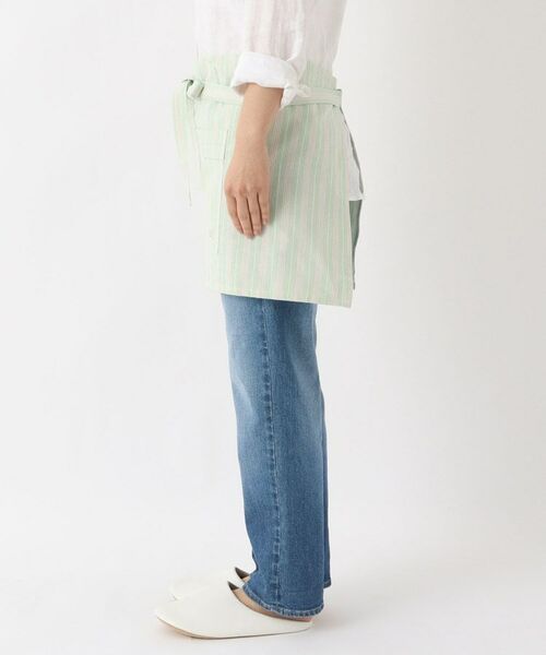 212 KITCHEN STORE / トゥーワントゥーキッチン ストア インテリア・生活雑貨・ホビー・ステーショナリー | ダブルストライプ カフェエプロン GR ＜212Kオリジナル＞ | 詳細2