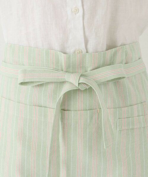 212 KITCHEN STORE / トゥーワントゥーキッチン ストア インテリア・生活雑貨・ホビー・ステーショナリー | ダブルストライプ カフェエプロン GR ＜212Kオリジナル＞ | 詳細4