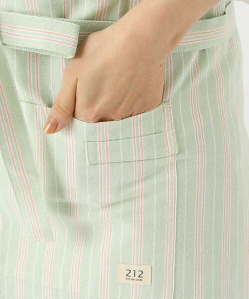 212 KITCHEN STORE / トゥーワントゥーキッチン ストア インテリア・生活雑貨・ホビー・ステーショナリー | ダブルストライプ カフェエプロン GR ＜212Kオリジナル＞ | 詳細5