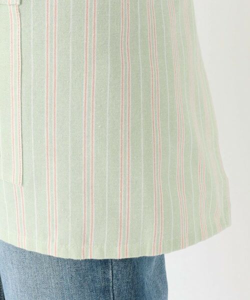 212 KITCHEN STORE / トゥーワントゥーキッチン ストア インテリア・生活雑貨・ホビー・ステーショナリー | ダブルストライプ カフェエプロン GR ＜212Kオリジナル＞ | 詳細6