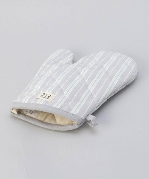 212 KITCHEN STORE / トゥーワントゥーキッチン ストア インテリア・生活雑貨・ホビー・ステーショナリー | ダブルストライプ ミトン GY ＜212Kオリジナル＞ | 詳細1