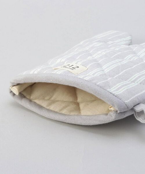 212 KITCHEN STORE / トゥーワントゥーキッチン ストア インテリア・生活雑貨・ホビー・ステーショナリー | ダブルストライプ ミトン GY ＜212Kオリジナル＞ | 詳細4