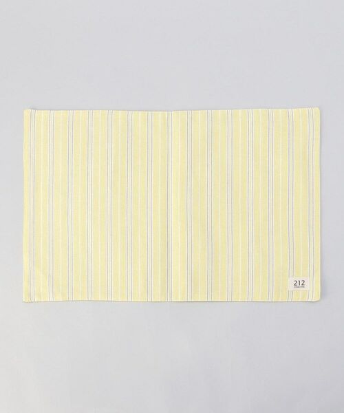 212 KITCHEN STORE / トゥーワントゥーキッチン ストア インテリア・生活雑貨・ホビー・ステーショナリー | ダブルストライプ プレースマット YE ＜212Kオリジナル＞ | 詳細1