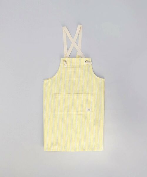 212 KITCHEN STORE / トゥーワントゥーキッチン ストア インテリア・生活雑貨・ホビー・ステーショナリー | ダブルストライプ キッズエプロン・三角巾セット YE ＜212Kオリジナル＞ | 詳細2