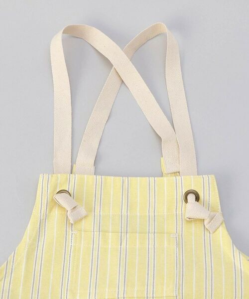 212 KITCHEN STORE / トゥーワントゥーキッチン ストア インテリア・生活雑貨・ホビー・ステーショナリー | ダブルストライプ キッズエプロン・三角巾セット YE ＜212Kオリジナル＞ | 詳細4