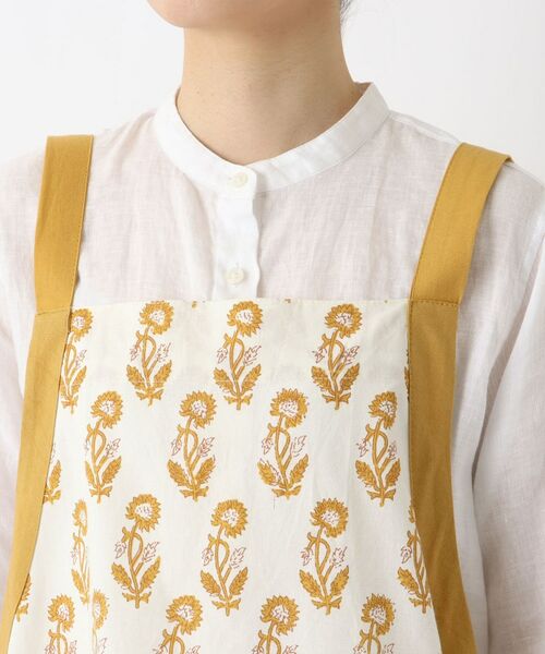 212 KITCHEN STORE / トゥーワントゥーキッチン ストア インテリア・生活雑貨・ホビー・ステーショナリー | ブロックプリント フルエプロン YE ＜212Kオリジナル＞ | 詳細4