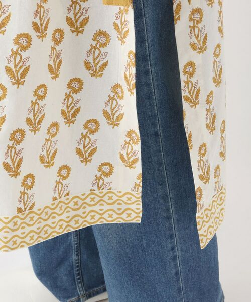 212 KITCHEN STORE / トゥーワントゥーキッチン ストア インテリア・生活雑貨・ホビー・ステーショナリー | ブロックプリント フルエプロン YE ＜212Kオリジナル＞ | 詳細8