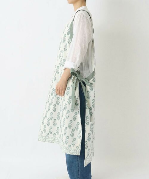 212 KITCHEN STORE / トゥーワントゥーキッチン ストア インテリア・生活雑貨・ホビー・ステーショナリー | ブロックプリント フルエプロン BL ＜212Kオリジナル＞ | 詳細2