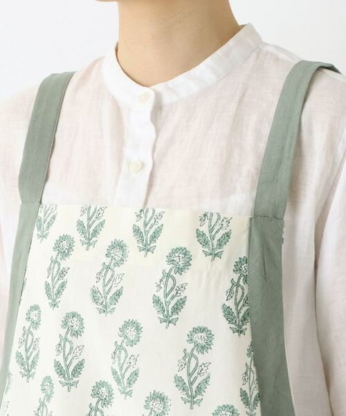 212 KITCHEN STORE / トゥーワントゥーキッチン ストア インテリア・生活雑貨・ホビー・ステーショナリー | ブロックプリント フルエプロン BL ＜212Kオリジナル＞ | 詳細4