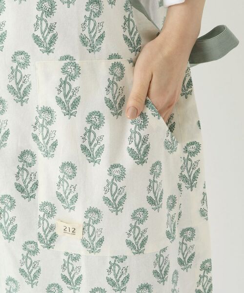 212 KITCHEN STORE / トゥーワントゥーキッチン ストア インテリア・生活雑貨・ホビー・ステーショナリー | ブロックプリント フルエプロン BL ＜212Kオリジナル＞ | 詳細6