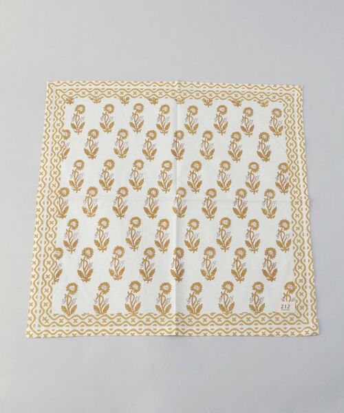 212 KITCHEN STORE / トゥーワントゥーキッチン ストア インテリア・生活雑貨・ホビー・ステーショナリー | ブロックプリント マルチクロス S YE ＜212Kオリジナル＞ | 詳細1