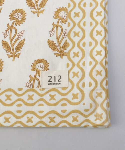 212 KITCHEN STORE / トゥーワントゥーキッチン ストア インテリア・生活雑貨・ホビー・ステーショナリー | ブロックプリント マルチクロス L YE ＜212Kオリジナル＞ | 詳細3