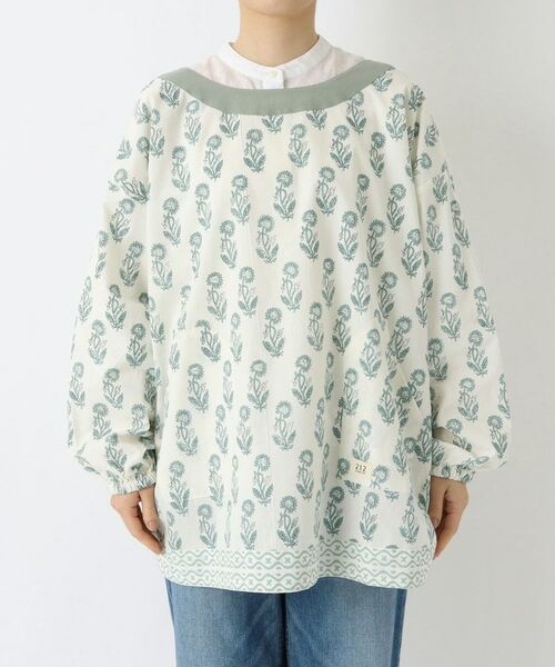 212 KITCHEN STORE / トゥーワントゥーキッチン ストア インテリア・生活雑貨・ホビー・ステーショナリー | ブロックプリント スモック BL ＜212Kオリジナル＞ | 詳細1