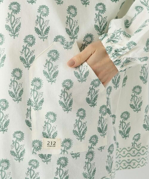 212 KITCHEN STORE / トゥーワントゥーキッチン ストア インテリア・生活雑貨・ホビー・ステーショナリー | ブロックプリント スモック BL ＜212Kオリジナル＞ | 詳細6