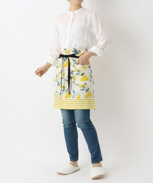 212 KITCHEN STORE / トゥーワントゥーキッチン ストア インテリア・生活雑貨・ホビー・ステーショナリー | レモンボーダー ギャルソンエプロン NT | 詳細9