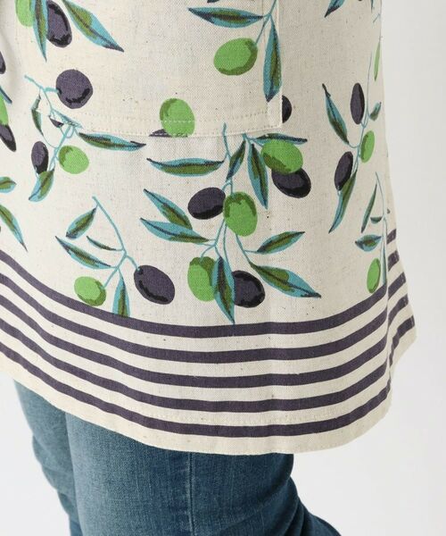 212 KITCHEN STORE / トゥーワントゥーキッチン ストア インテリア・生活雑貨・ホビー・ステーショナリー | オリーブボーダー ギャルソンエプロン NT | 詳細6