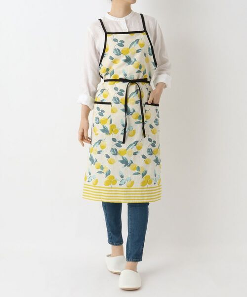 212 KITCHEN STORE / トゥーワントゥーキッチン ストア インテリア・生活雑貨・ホビー・ステーショナリー | レモンボーダー ロングエプロン NT | 詳細10