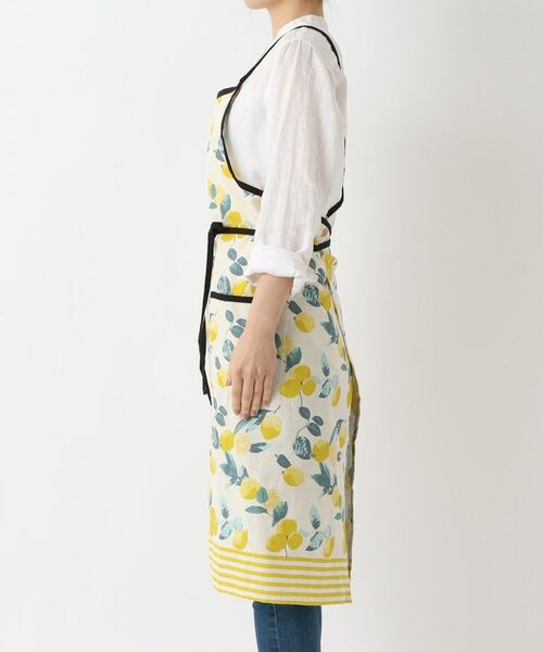 212 KITCHEN STORE / トゥーワントゥーキッチン ストア インテリア・生活雑貨・ホビー・ステーショナリー | レモンボーダー ロングエプロン NT | 詳細2