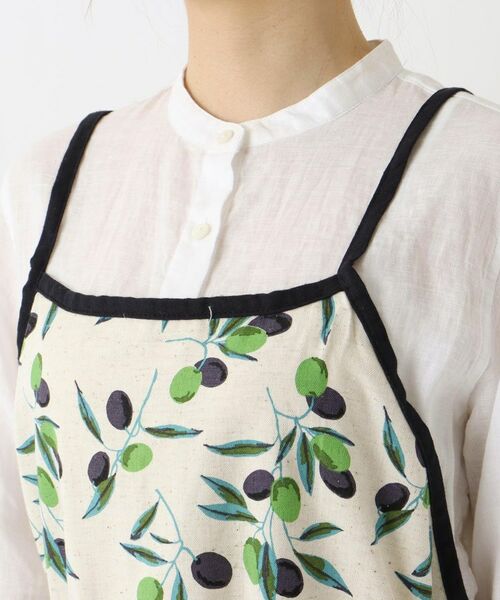 212 KITCHEN STORE / トゥーワントゥーキッチン ストア インテリア・生活雑貨・ホビー・ステーショナリー | オリーブボーダー ロングエプロン NT | 詳細4