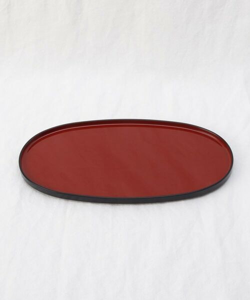 212 KITCHEN STORE / トゥーワントゥーキッチン ストア インテリア・生活雑貨・ホビー・ステーショナリー | ハレとケ 越前塗り 小判型 おぼん　茜朱 | 詳細1