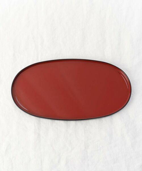 212 KITCHEN STORE / トゥーワントゥーキッチン ストア インテリア・生活雑貨・ホビー・ステーショナリー | ハレとケ 越前塗り 小判型 おぼん　茜朱 | 詳細2