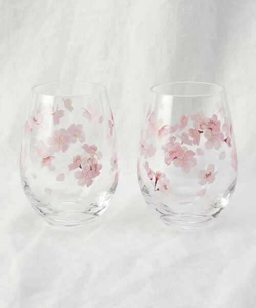 212 KITCHEN STORE / トゥーワントゥーキッチン ストア グラス・マグカップ | ペアタンブラーさくら柄 | 詳細1