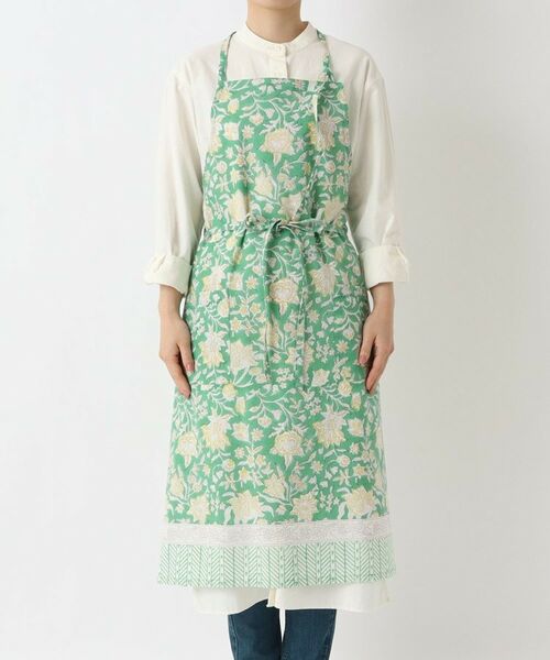 212 KITCHEN STORE / トゥーワントゥーキッチン ストア インテリア・生活雑貨・ホビー・ステーショナリー | ダーシャブロックプリントエプロン | 詳細1