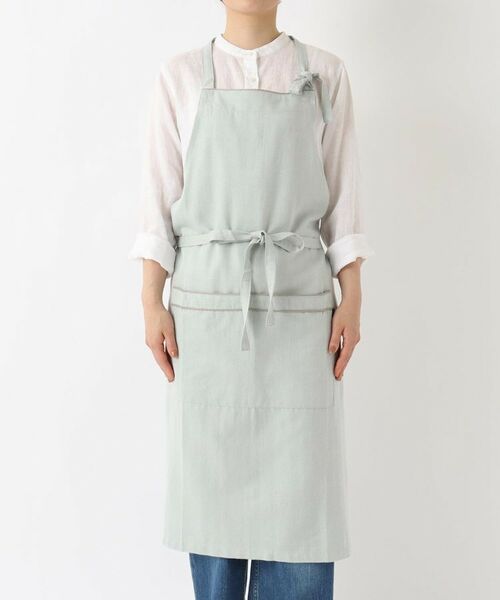 212 KITCHEN STORE / トゥーワントゥーキッチン ストア インテリア・生活雑貨・ホビー・ステーショナリー | 無地ラインエプロン BL | 詳細1