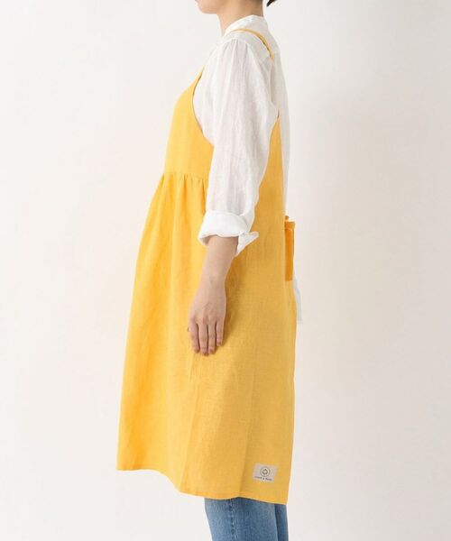 212 KITCHEN STORE / トゥーワントゥーキッチン ストア インテリア・生活雑貨・ホビー・ステーショナリー | リネンワイドギャザーエプロン YE | 詳細2