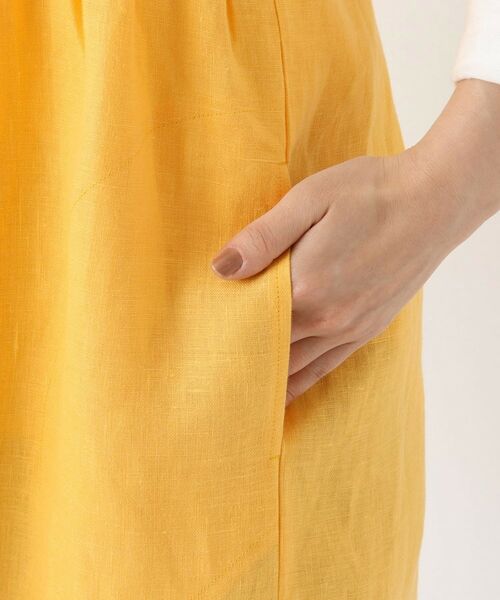 212 KITCHEN STORE / トゥーワントゥーキッチン ストア インテリア・生活雑貨・ホビー・ステーショナリー | リネンワイドギャザーエプロン YE | 詳細6