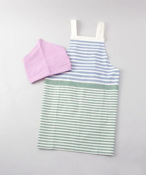 212 KITCHEN STORE / トゥーワントゥーキッチン ストア インテリア・生活雑貨・ホビー・ステーショナリー | ツインボーダーキッズエプロンL BL | 詳細1