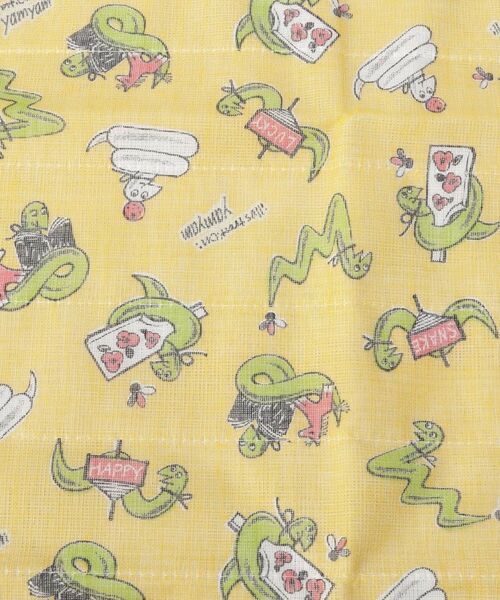 212 KITCHEN STORE / トゥーワントゥーキッチン ストア インテリア・生活雑貨・ホビー・ステーショナリー | 白雪友禅ふきん　Hello,Snake!! Lucky Yellow | 詳細3