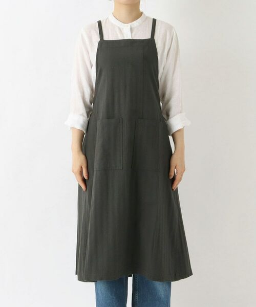 212 KITCHEN STORE / トゥーワントゥーキッチン ストア インテリア・生活雑貨・ホビー・ステーショナリー | ライトウィンド ロングエプロン BK | 詳細1