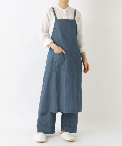 212 KITCHEN STORE / トゥーワントゥーキッチン ストア インテリア・生活雑貨・ホビー・ステーショナリー | フルイドライン ロングエプロン BL | 詳細10