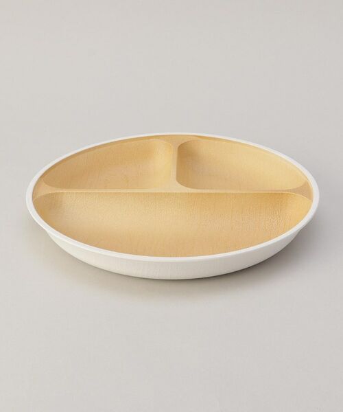 212 KITCHEN STORE / トゥーワントゥーキッチン ストア 食器 | earth color 抗菌すくえる 丸ランチプレート WH | 詳細1