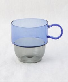 212 KITCHEN STORE / トゥーワントゥーキッチン ストア グラス・マグカップ | カラー耐熱スタッキングマグ BL/GY