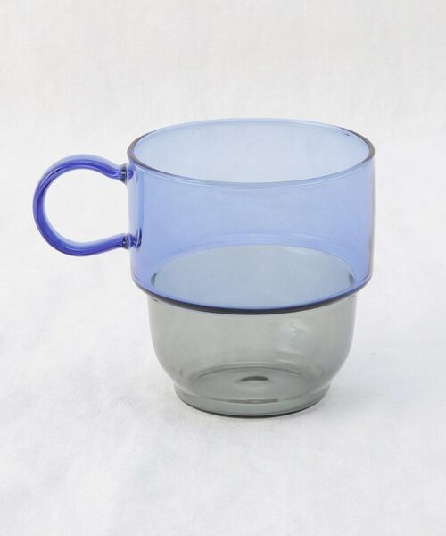 212 KITCHEN STORE / トゥーワントゥーキッチン ストア グラス・マグカップ | カラー耐熱スタッキングマグ BL/GY | 詳細2