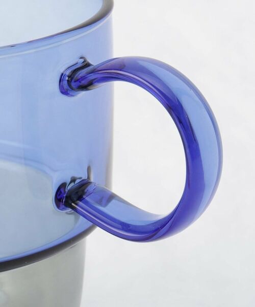 212 KITCHEN STORE / トゥーワントゥーキッチン ストア グラス・マグカップ | カラー耐熱スタッキングマグ BL/GY | 詳細6