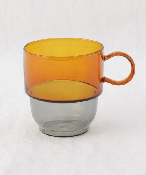 212 KITCHEN STORE / トゥーワントゥーキッチン ストア グラス・マグカップ | カラー耐熱スタッキングマグ OR/GY | 詳細1