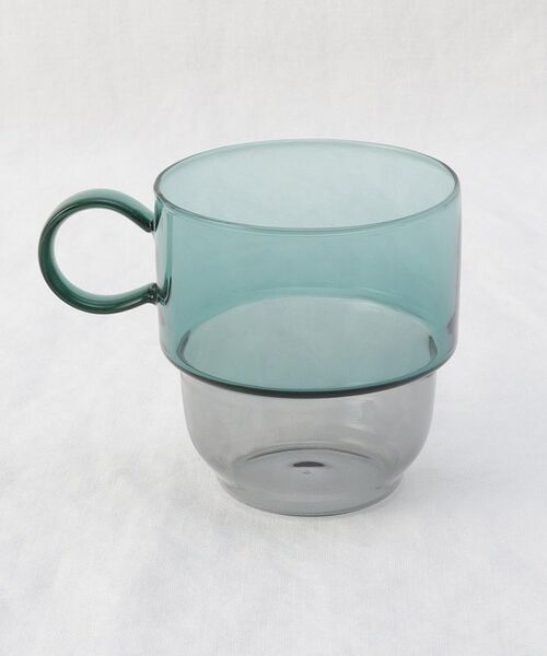 212 KITCHEN STORE / トゥーワントゥーキッチン ストア グラス・マグカップ | カラー耐熱スタッキングマグ GR/GY | 詳細2