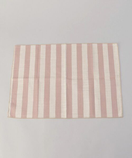 212 KITCHEN STORE / トゥーワントゥーキッチン ストア インテリア・生活雑貨・ホビー・ステーショナリー | ランチョンマット ナチュレルストライプ ピンクアーモンド | 詳細1