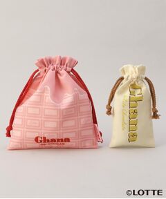 212 KITCHEN STORE / トゥーワントゥーキッチン ストア ポーチ | 巾着2Pセット ガーナホワイト＆ピンクチョコレート