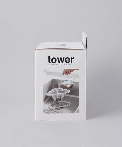 212 KITCHEN STORE / トゥーワントゥーキッチン ストア キッチンツール | 水切りネットが付けられる三角コーナー WH 山崎実業 ＜tower タワー＞ | 詳細9