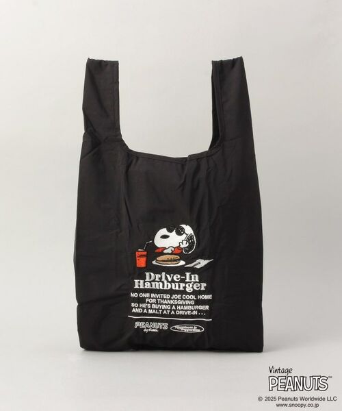 212 KITCHEN STORE / トゥーワントゥーキッチン ストア バッグ | PEANUTS ストラップ付ショッパーバッグ BK | 詳細4