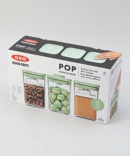 212 KITCHEN STORE / トゥーワントゥーキッチン ストア キッチンツール | ポップコンテナ3ピースセット ピスタチオ ＜OXO オクソー＞ | 詳細11
